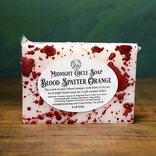 Blood Spatter Orange Soap