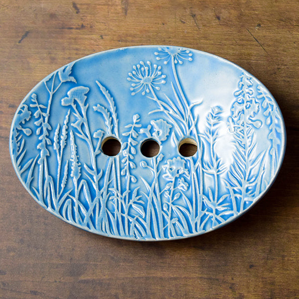 Blue Meadow Soap Dish